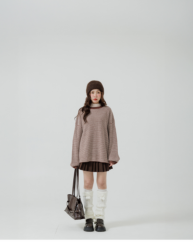 起毛プリーツミニスカート 2色展開