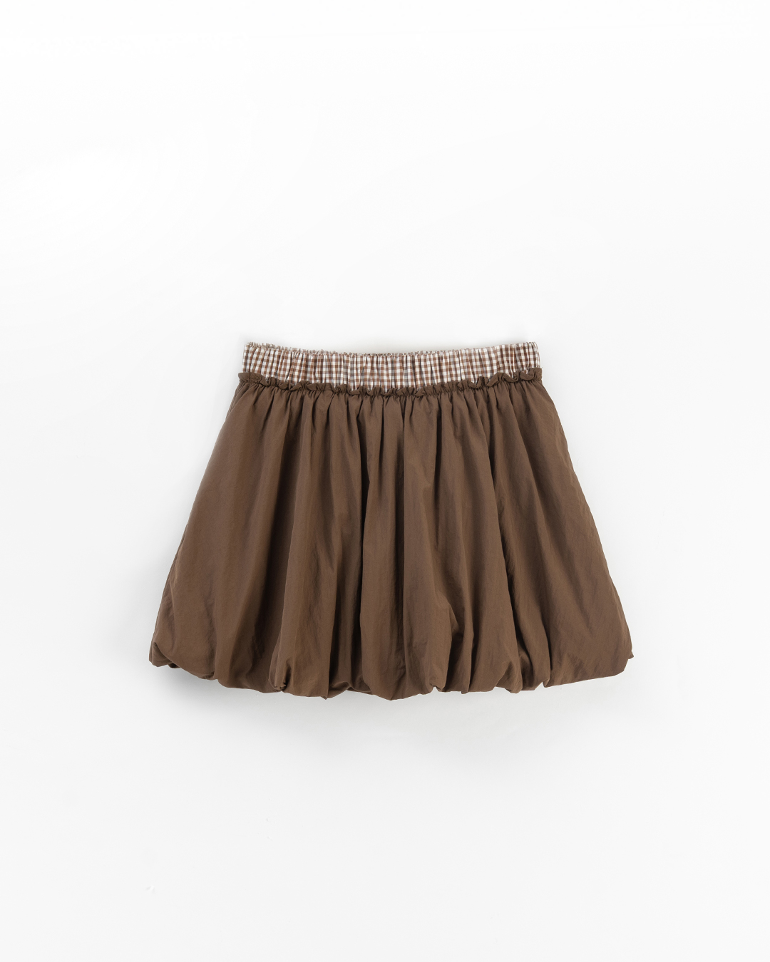 チェックバルーンミニスカート 2色展開