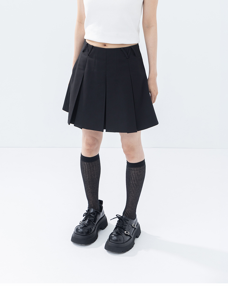 プリーツミニスカート 2色展開