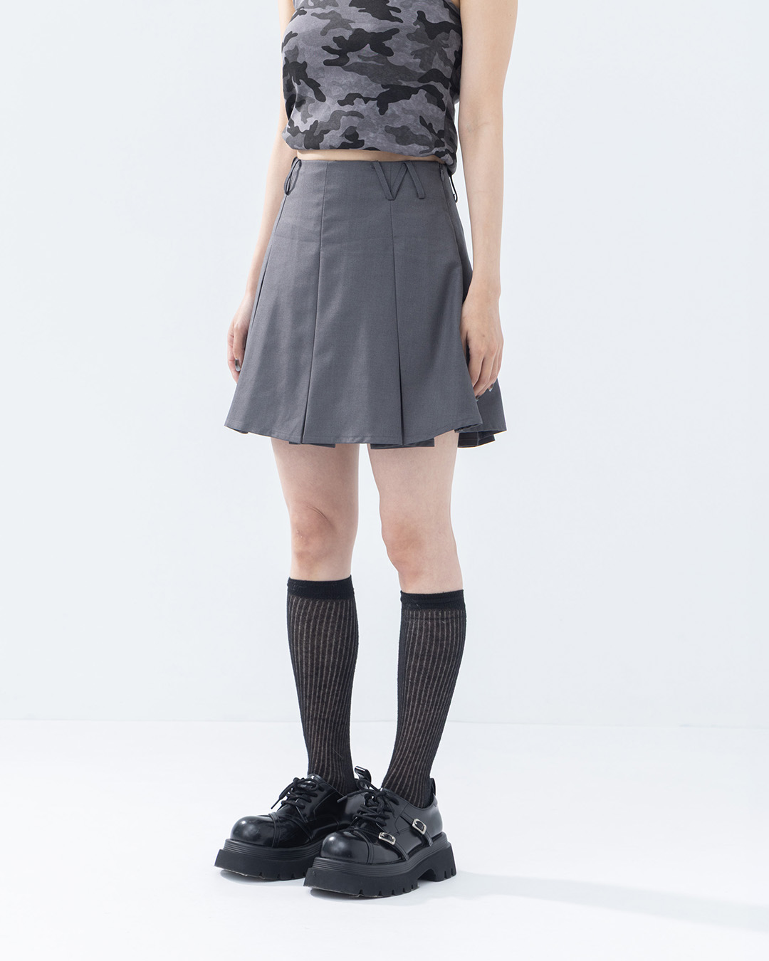 プリーツミニスカート 2色展開