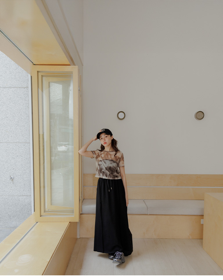 コットンストレートスカート 三色展開 03021535