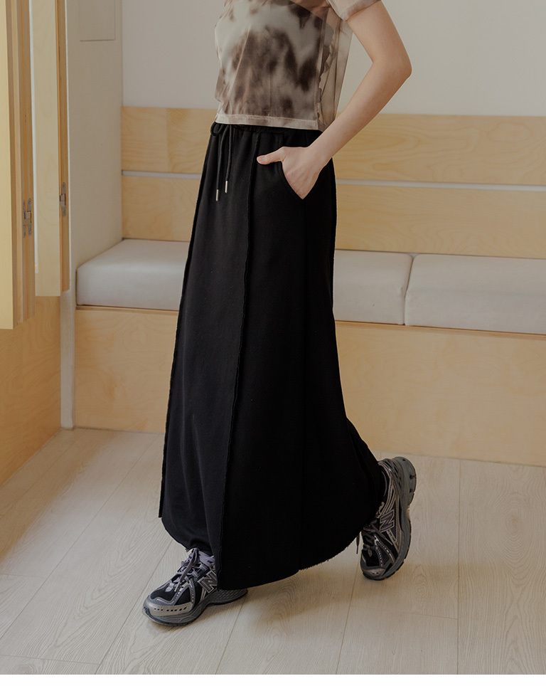 コットンストレートスカート 三色展開 03021535