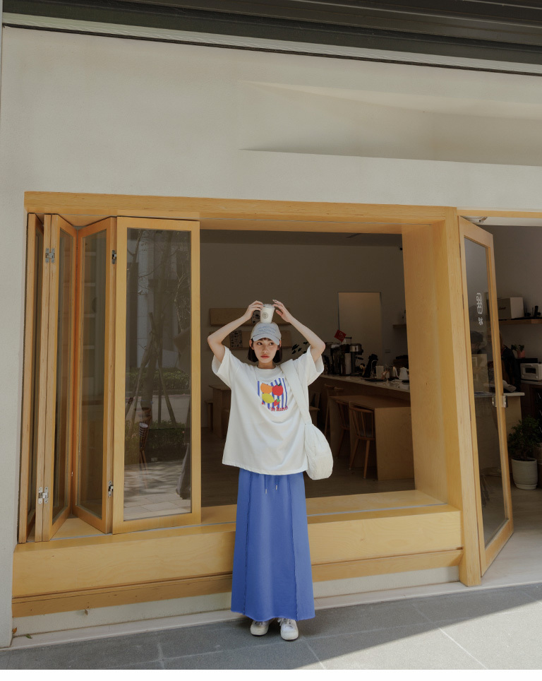 コットンストレートスカート 三色展開 03021535