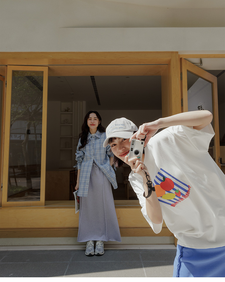 コットンストレートスカート 三色展開 03021535