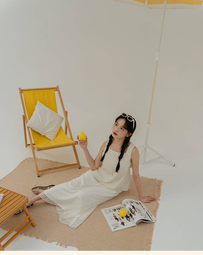 メッシュストレートスカート 2色展開