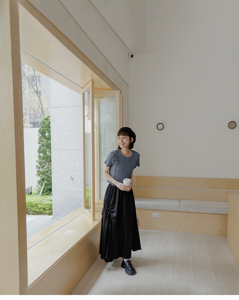 ドローコードロングスカート 二色展開 03021574