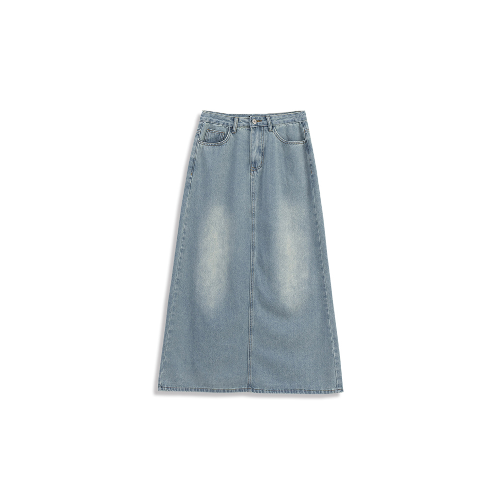 バックスリットデニムスカート