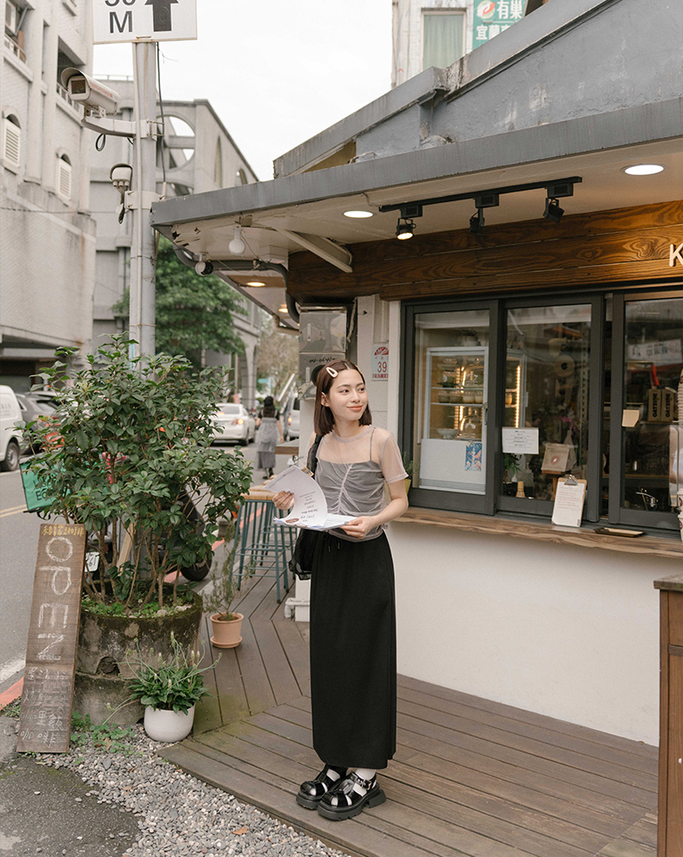 リブストレートスカート 3色展開