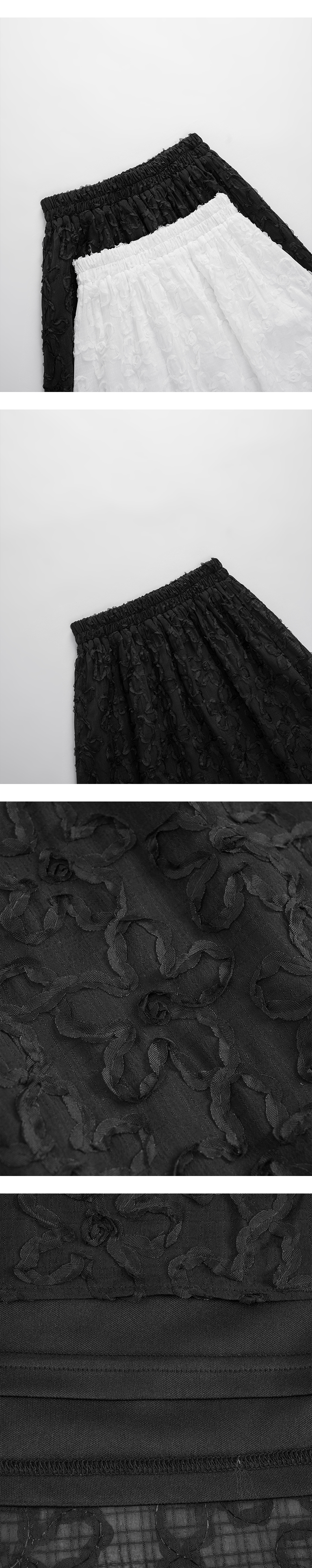 ジャカードロングスカート 2色展開