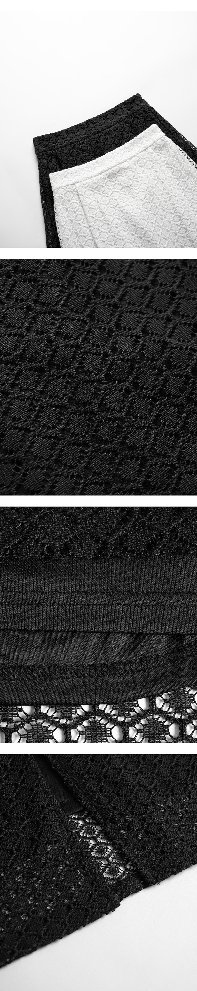 透かし柄ロングスカート 二色展開 S/M 03021599