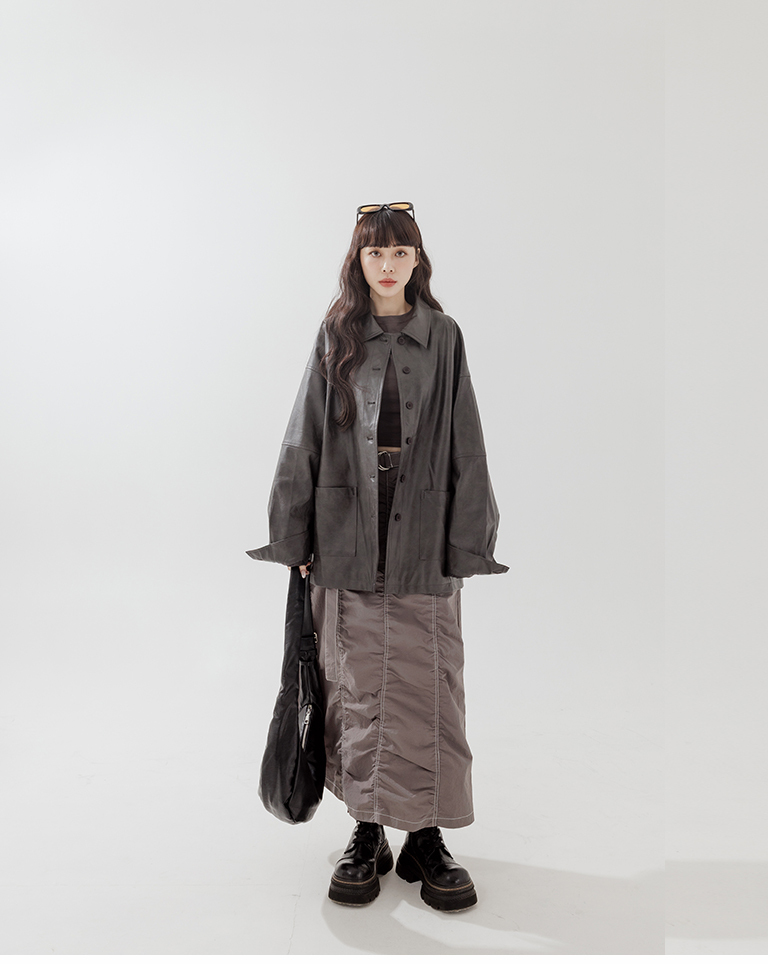 ステッチスカート 2色展開