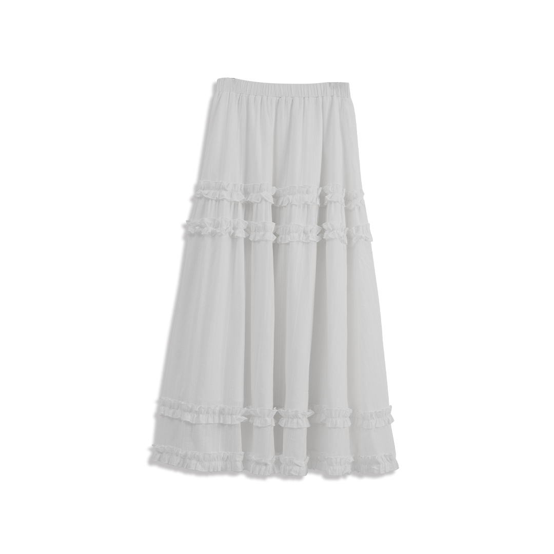 フリルペプラムスカート2色展開