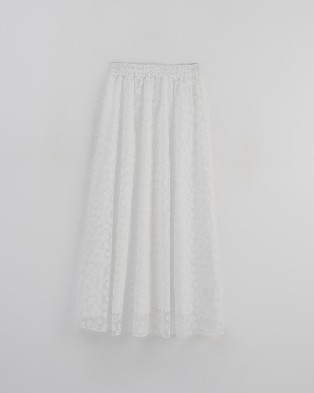 レオパードチュールストレートスカート 2色展開