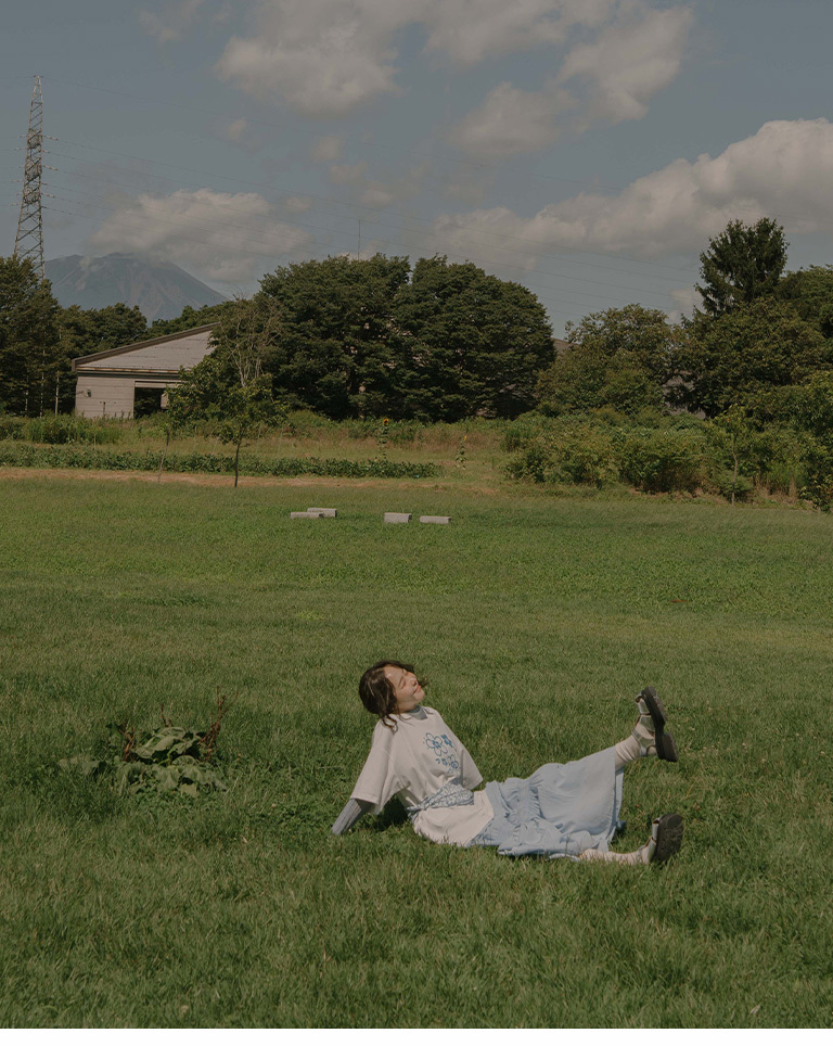 アシンメトリーケーキスカート 3色展開