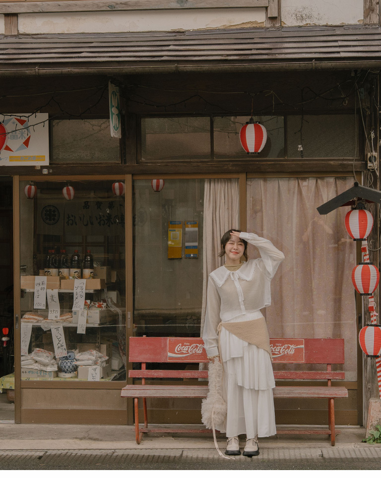 アシンメトリーケーキスカート 3色展開