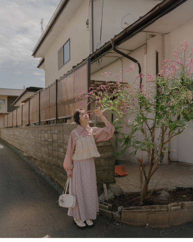 レースジャカードロングスカート 3色展開