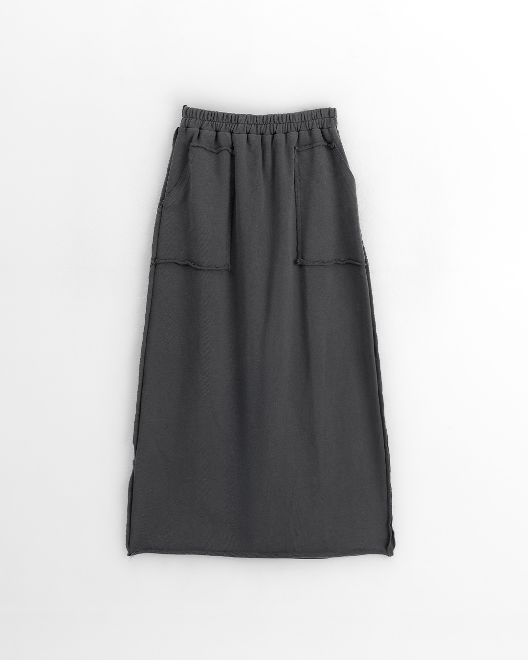 切りっぱなしコットンスカート 3色展開