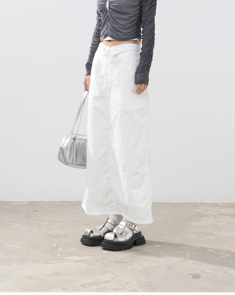 ストレートワークロングスカート 2色展開