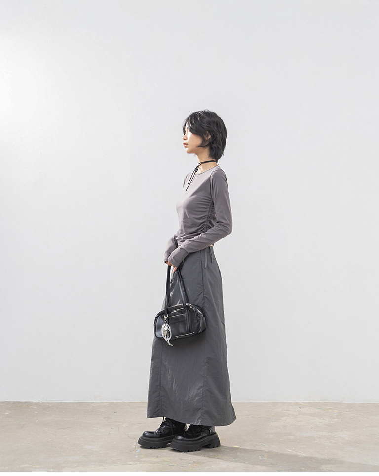 ストレートワークロングスカート 2色展開