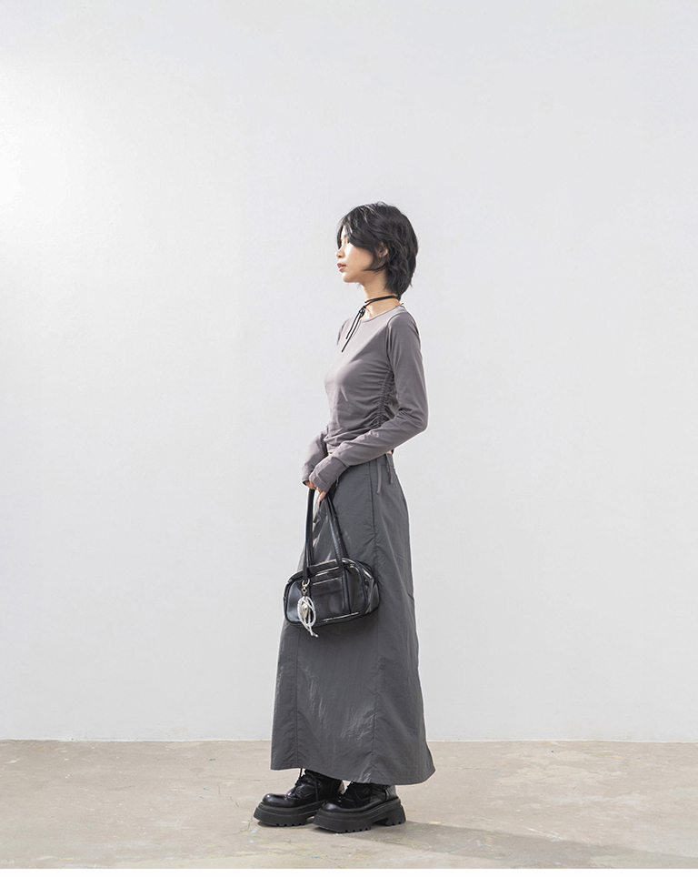 ストレートワークロングスカート 2色展開