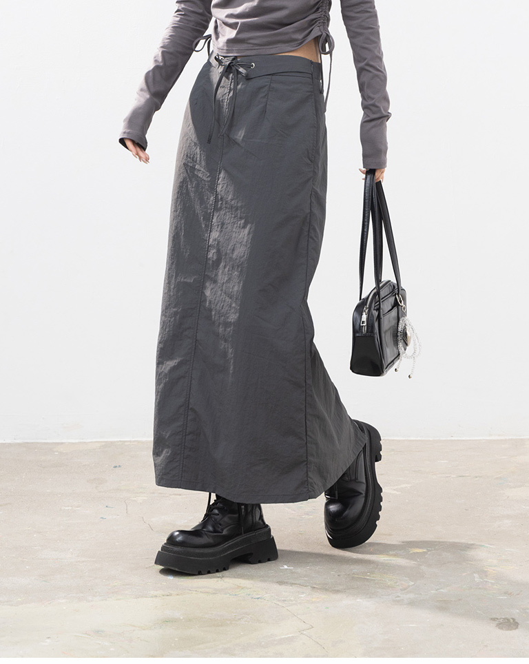 ストレートワークロングスカート 2色展開