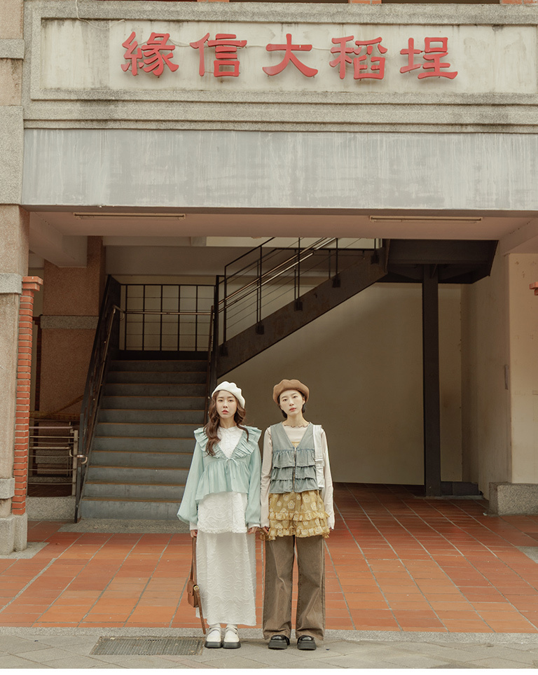 フラワージャカードスカート 2色展開