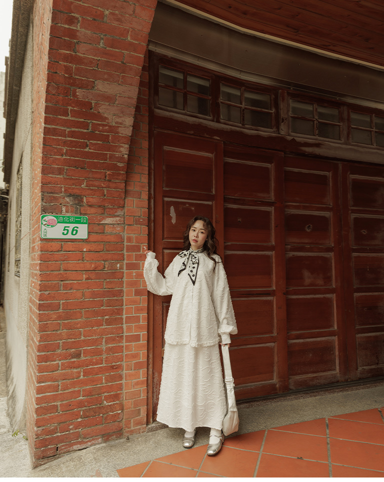 フラワージャカードスカート 2色展開