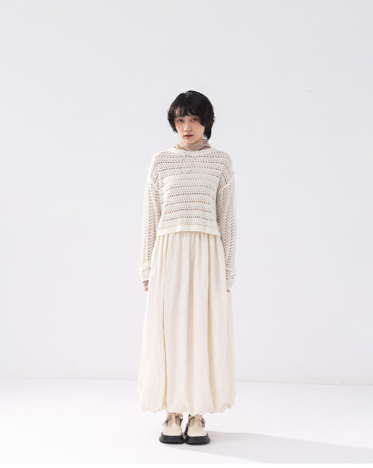 シャイニーロングスカート 2色展開