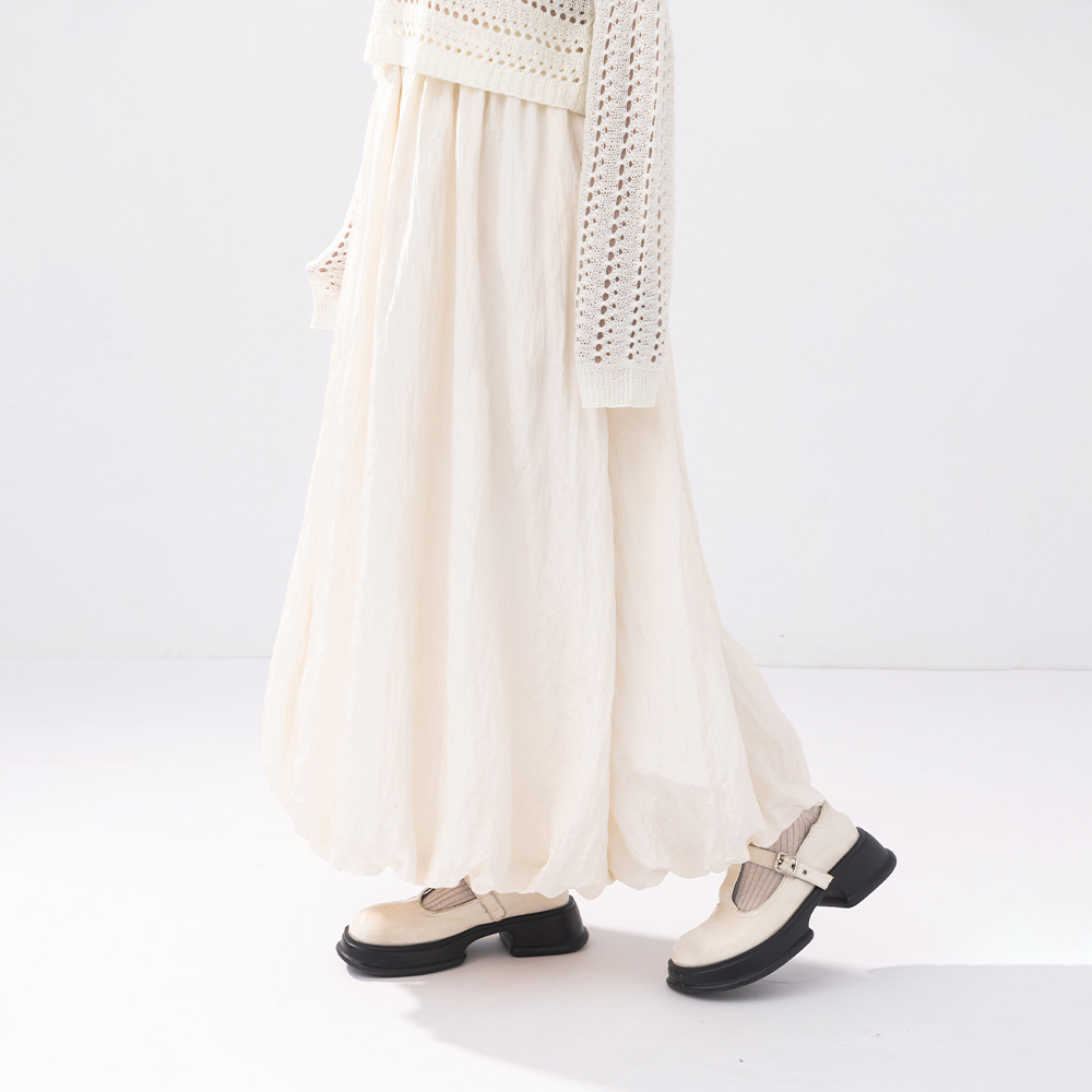 シャイニーロングスカート 2色展開