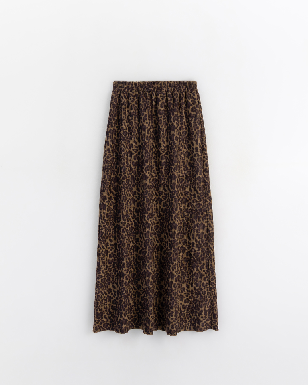 レオパードシャーリングスカート