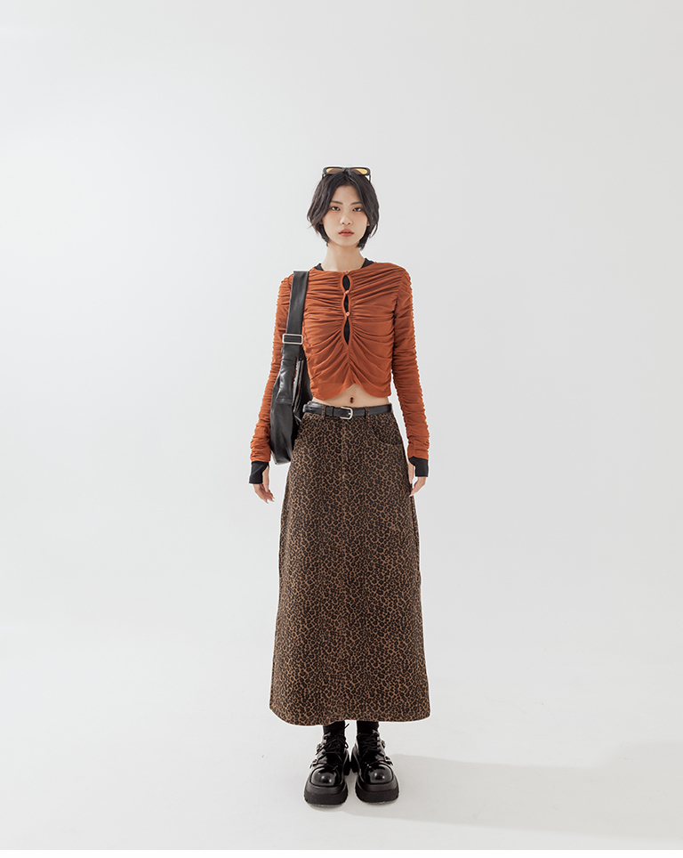 レオパードスカート