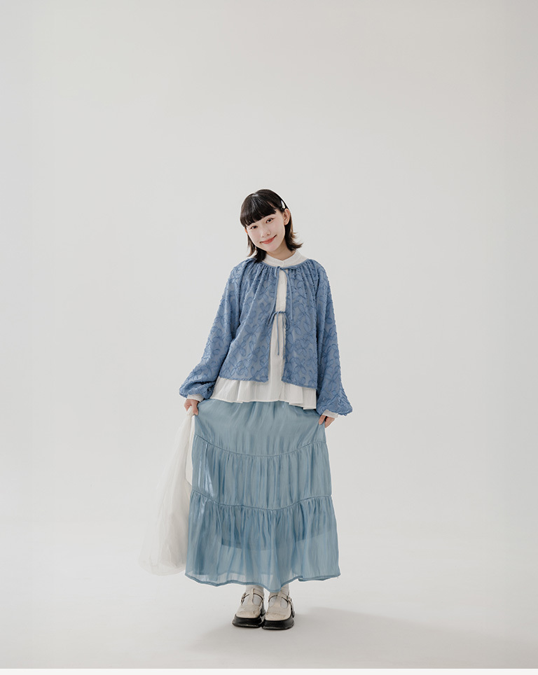 冬2尚未收到---光沢切り替えスカート 3色展開