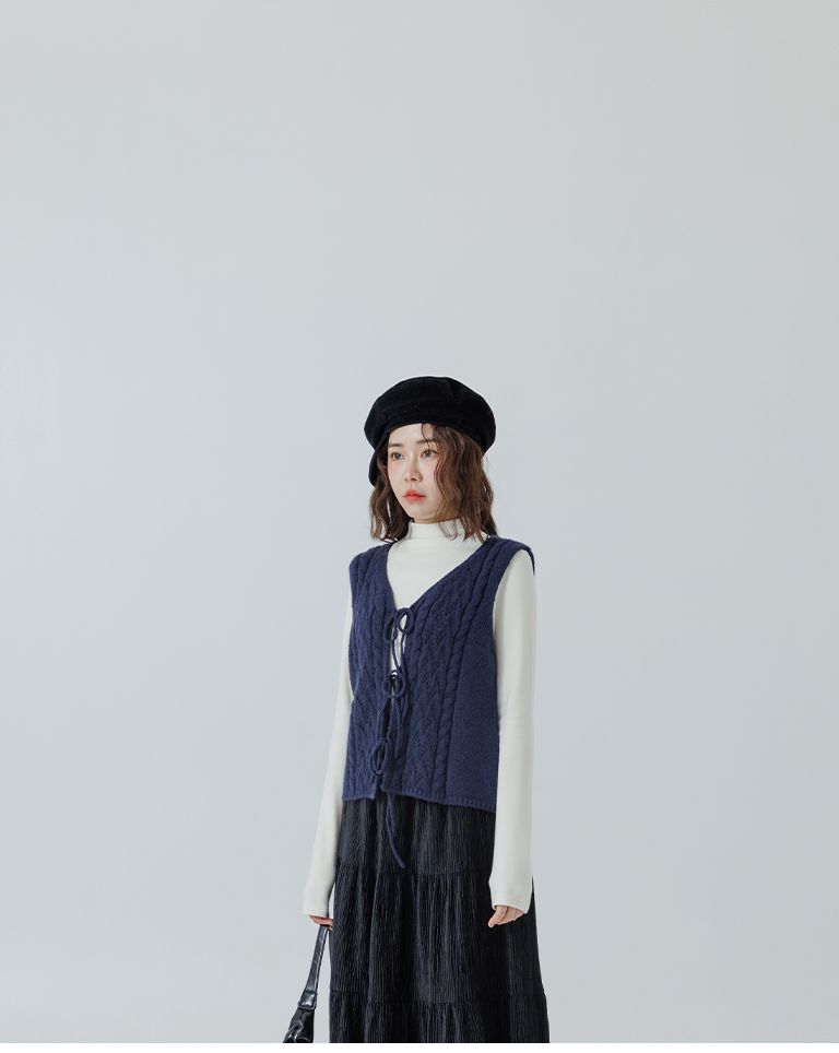 光沢感ティアードスカート  3色展開