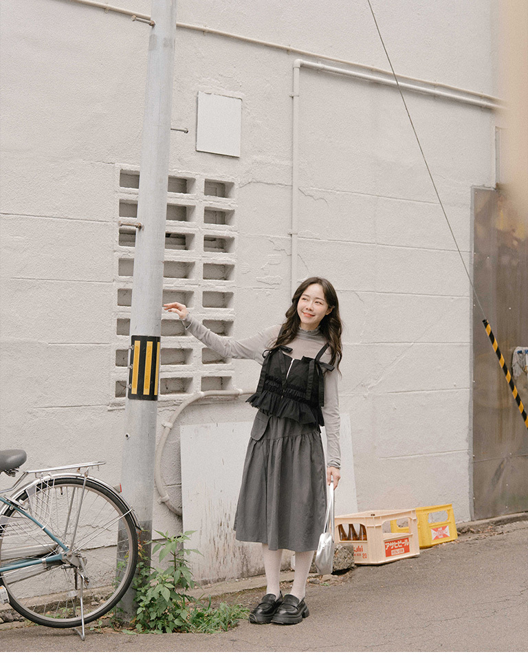 ポーチ付き7分丈 2色展開