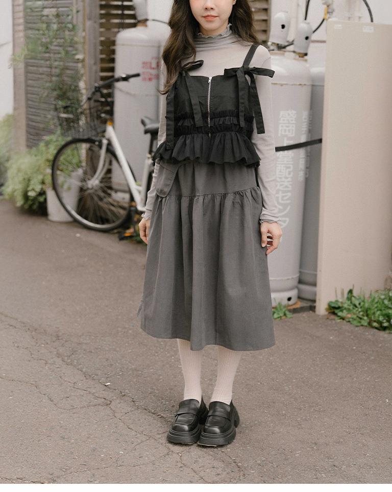 ポーチ付き7分丈 2色展開