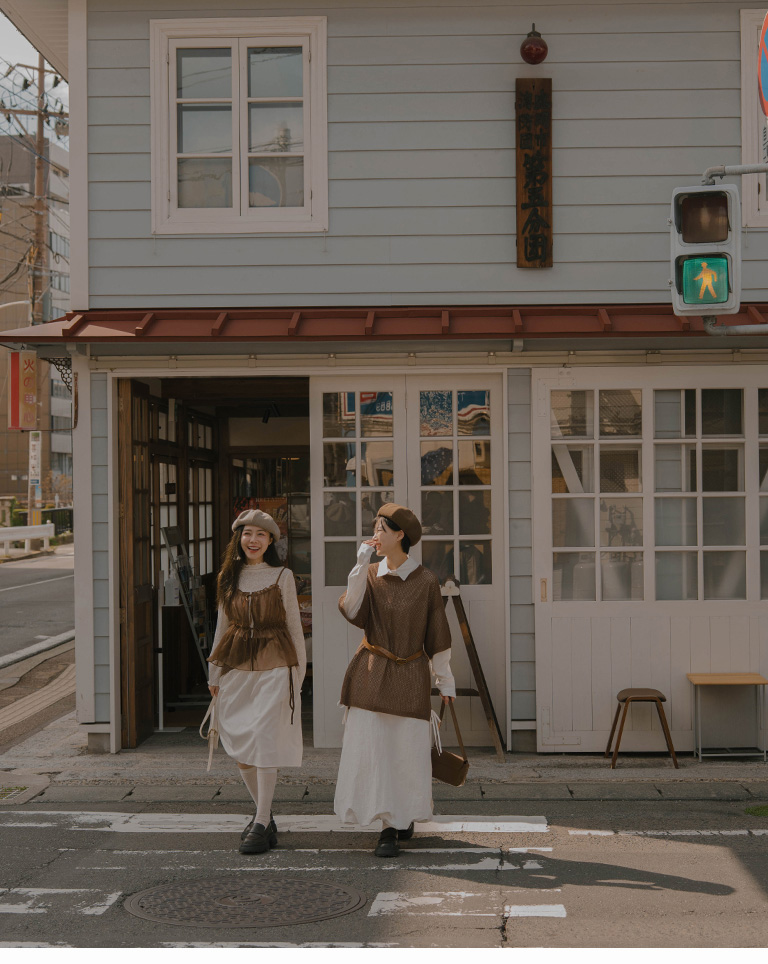 ポーチ付き7分丈 2色展開