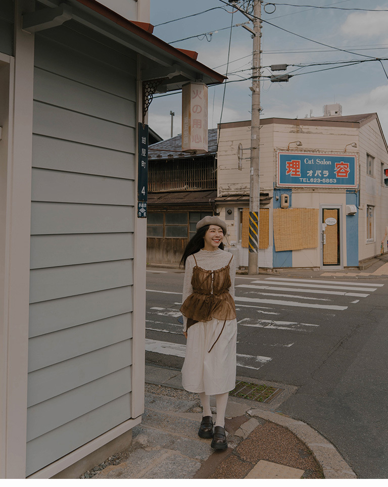 ポーチ付き7分丈 2色展開