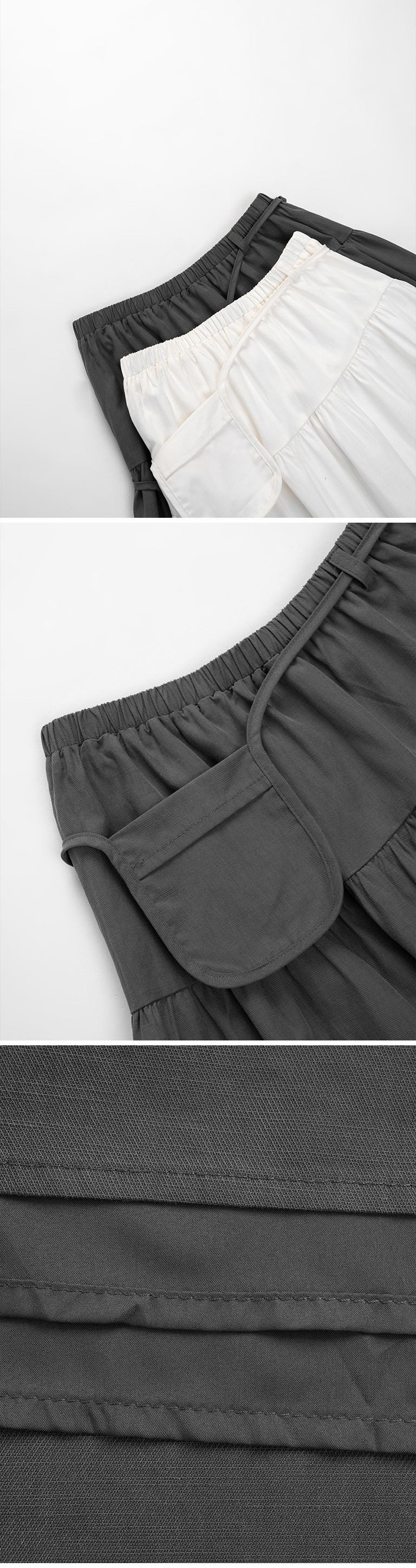 ポーチ付き7分丈 2色展開