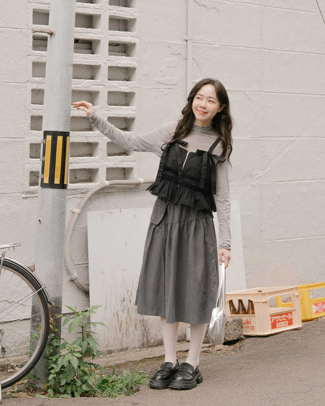 ポーチ付き7分丈 2色展開