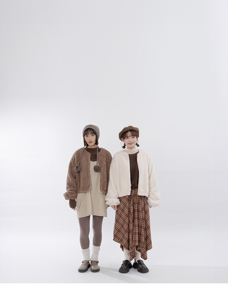 チェックイレギュラーヘムスカート 2色展開