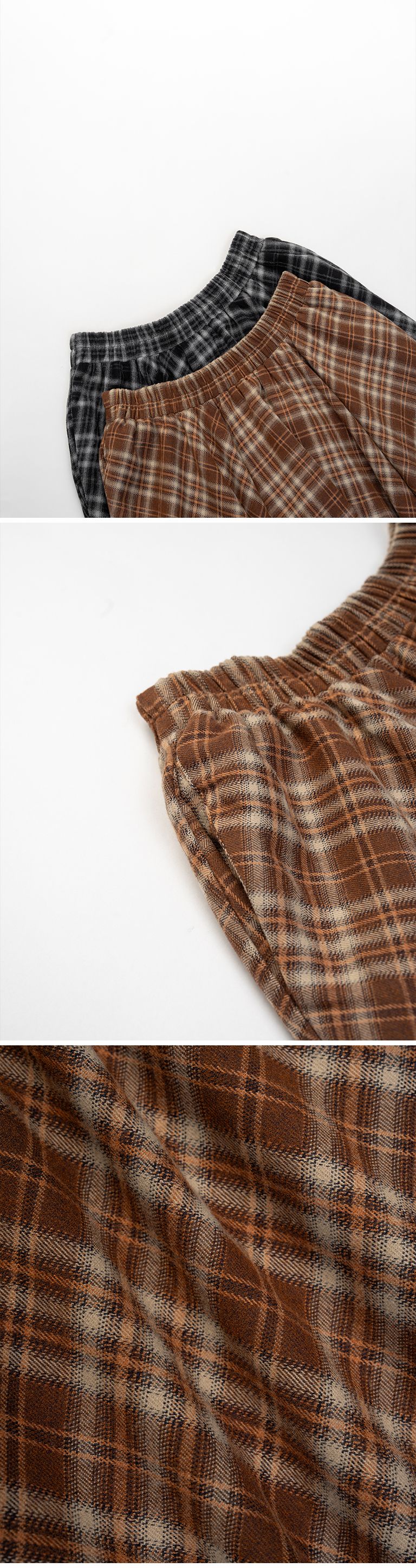 チェックイレギュラーヘムスカート 2色展開