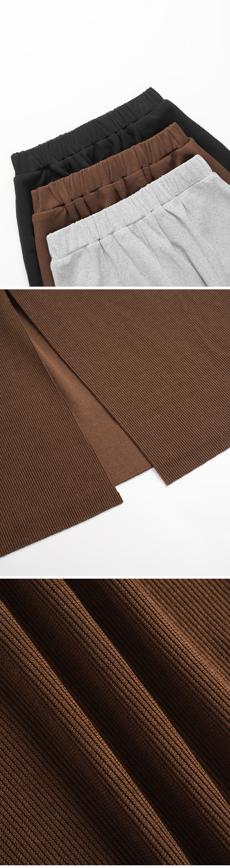 バックスリットストレートスカート ブラック