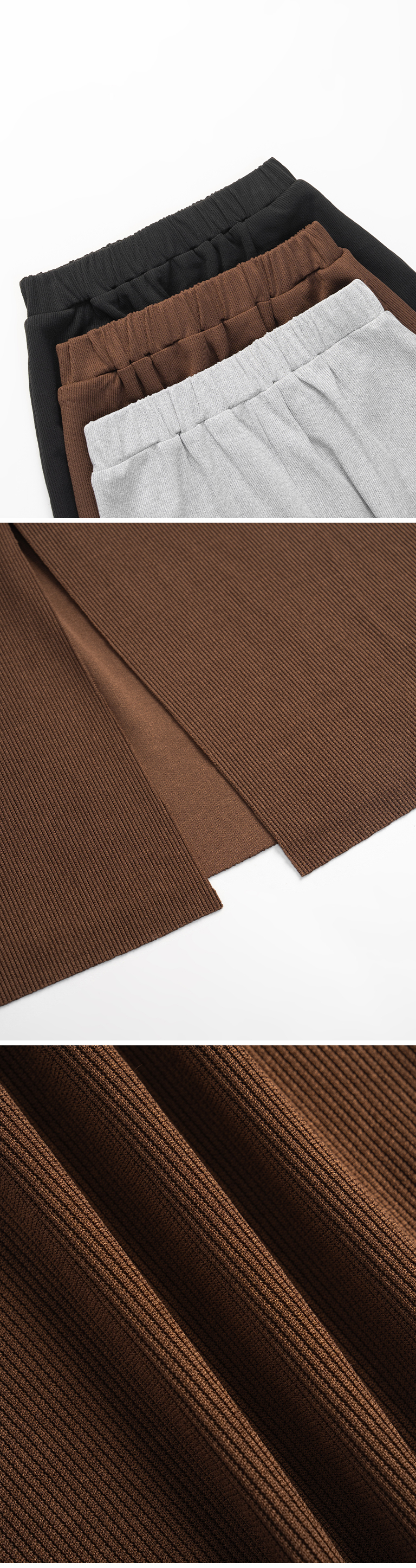 バックスリットストレートスカート ブラック