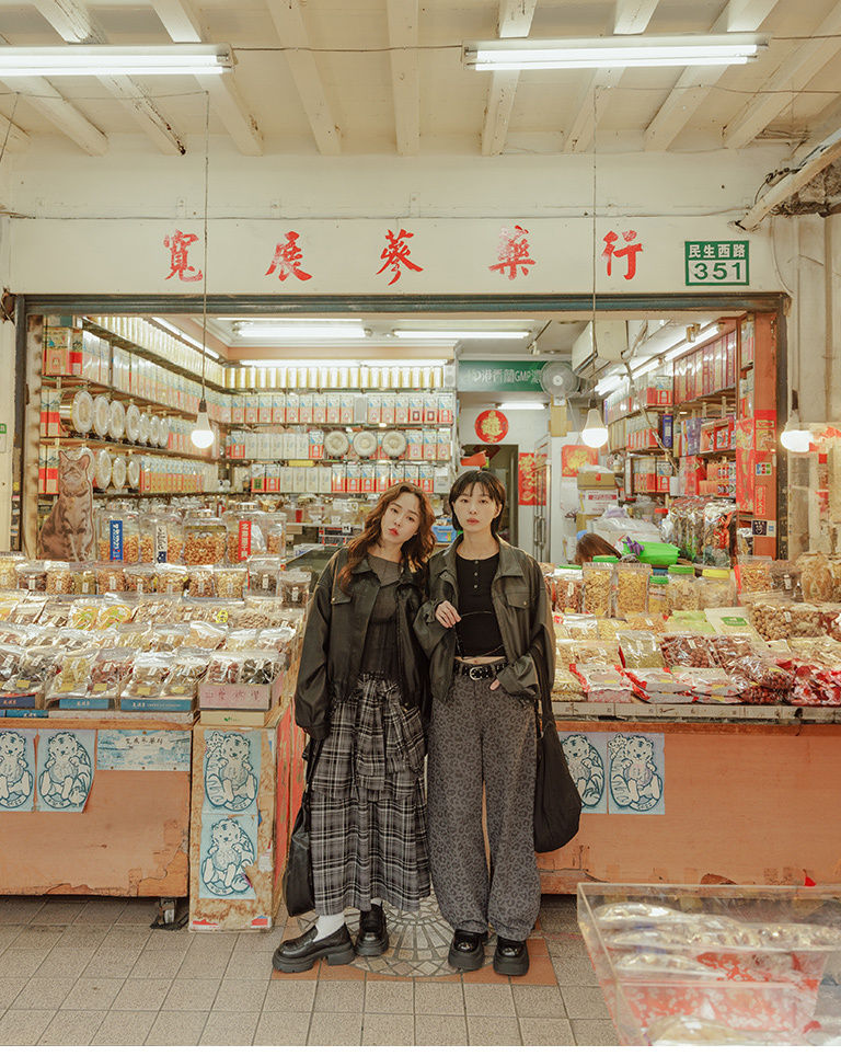 チェックドッキングロングスカート 2色展開