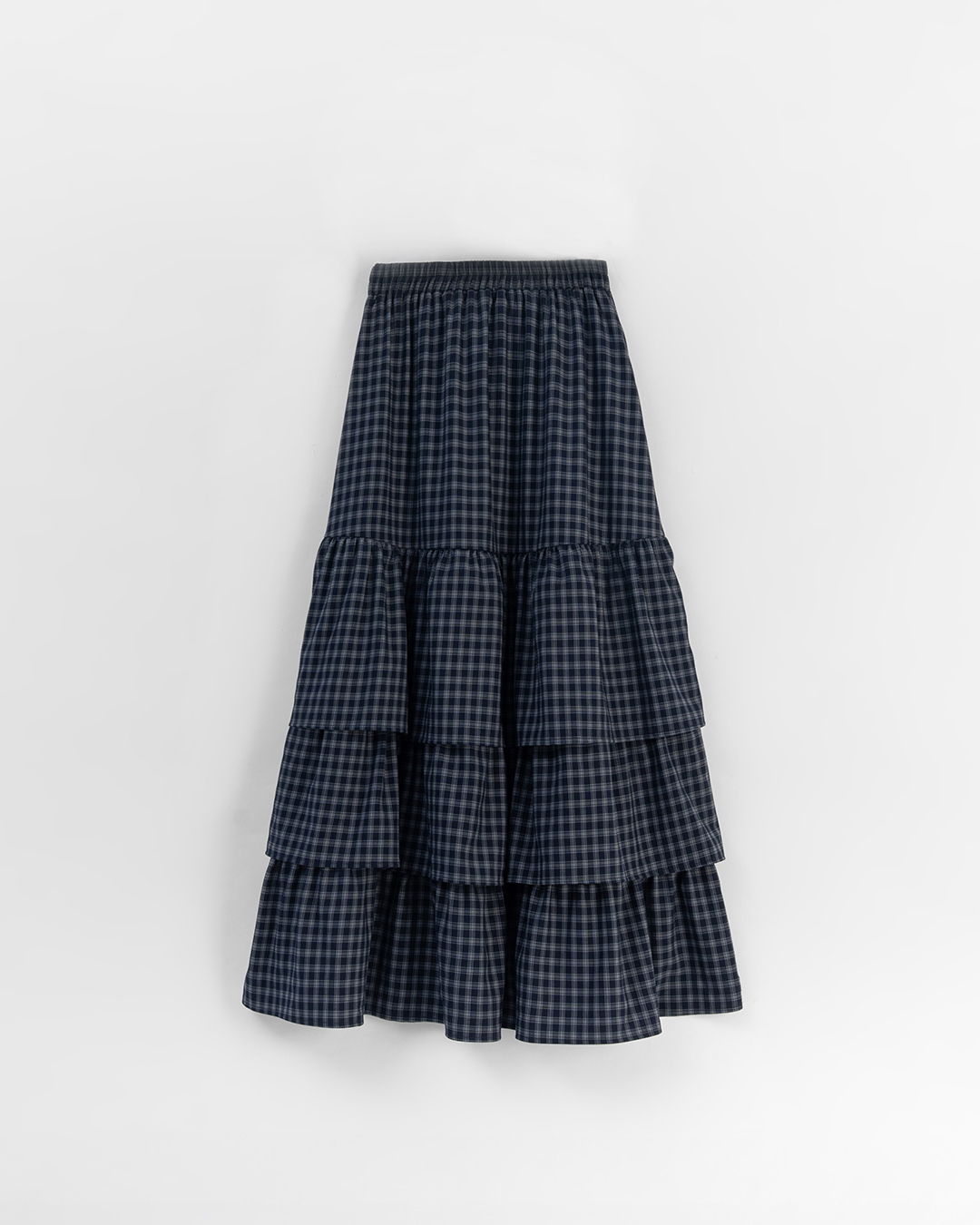チェックフリルティアードスカート 2色展開