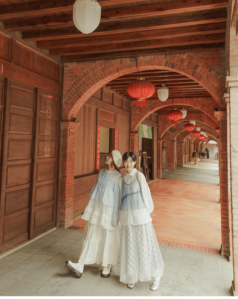 チェックダブルシアーバルーンスカート 2色展開