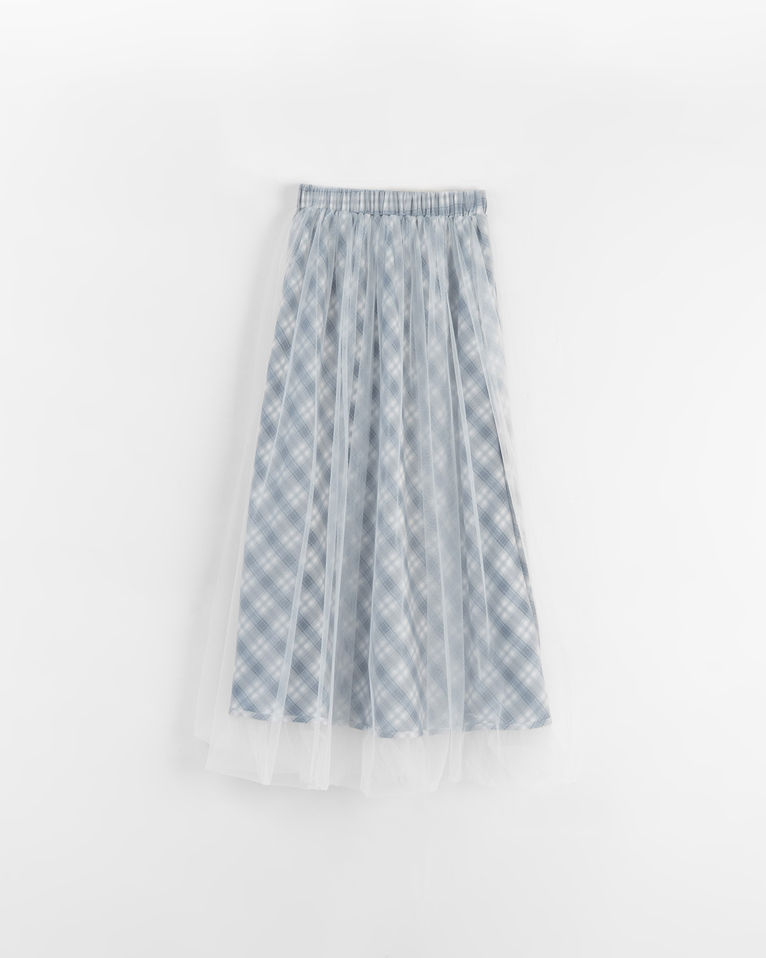 チェックダブルシアーバルーンスカート 2色展開