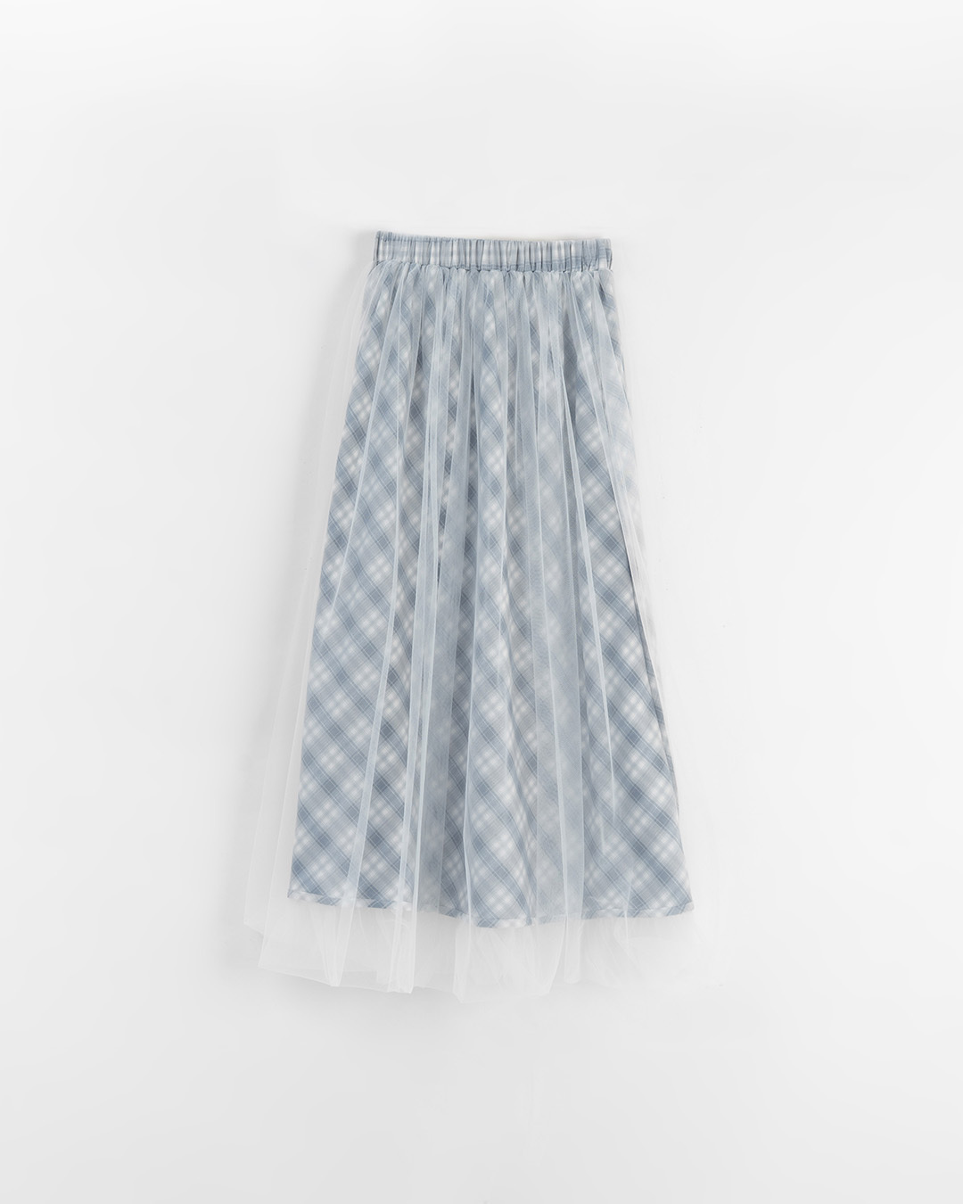 チェックダブルシアーバルーンスカート 2色展開