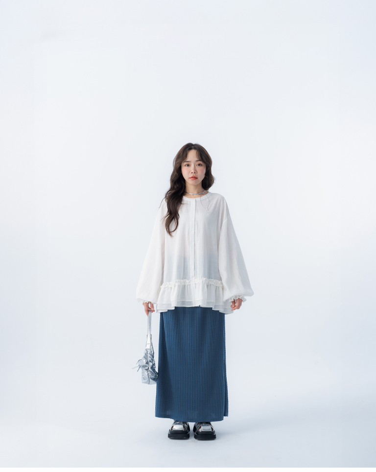 ケーブル編みストレートスカート 3色展開