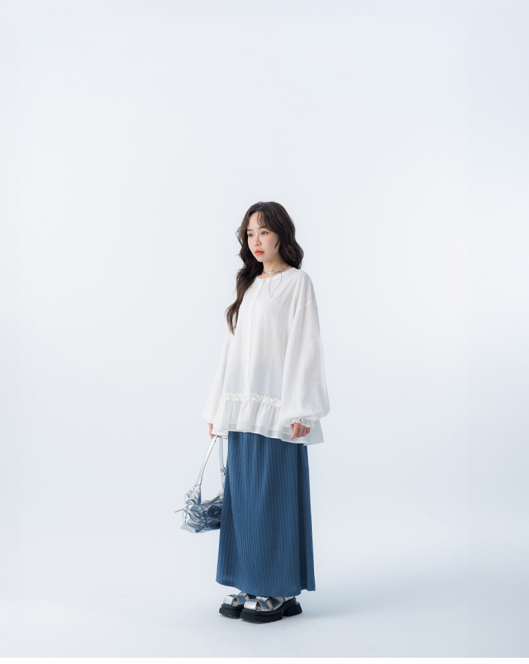 ケーブル編みストレートスカート 3色展開